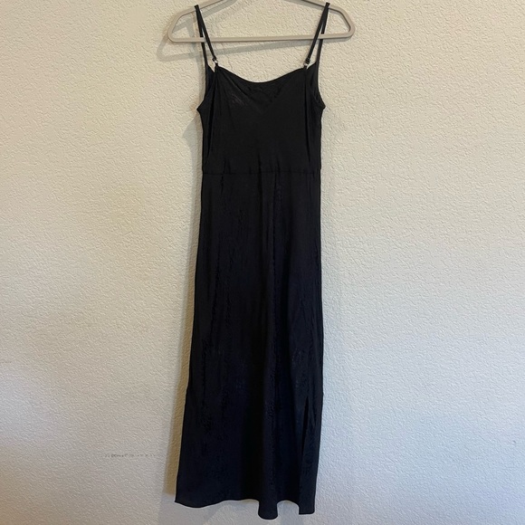 Anthropologie Amelie Jacquard Slip Dress in Black - Picture 8 of 9
